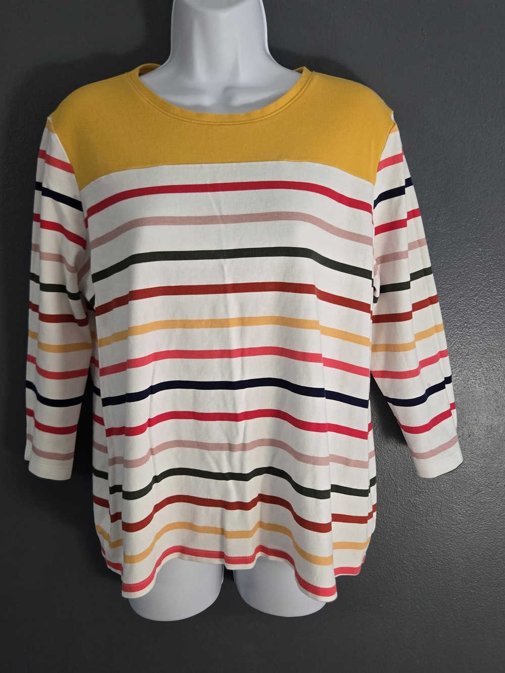 Perfectly Soft Striped Indie Kid Cozy Preppy Cotton Shirt Large